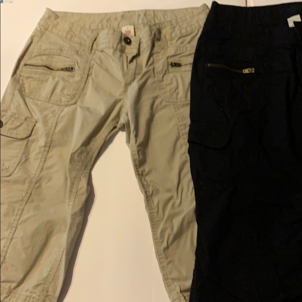 Two pair of cargo capris